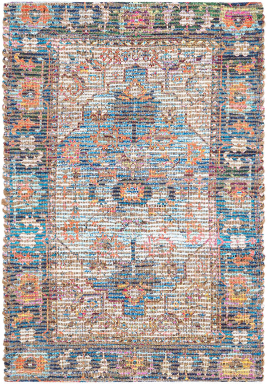 Desert Weave Jute Collection Area Rug -  Atacama Rectangle Multi Main