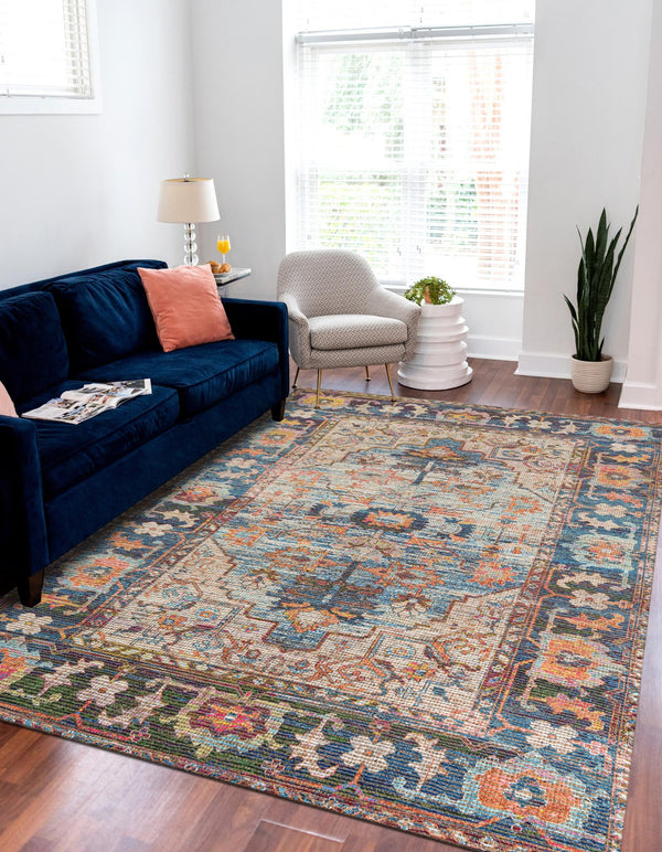 Desert Weave Jute Collection Area Rug -  Atacama Rectangle Multi  lifestyle 2