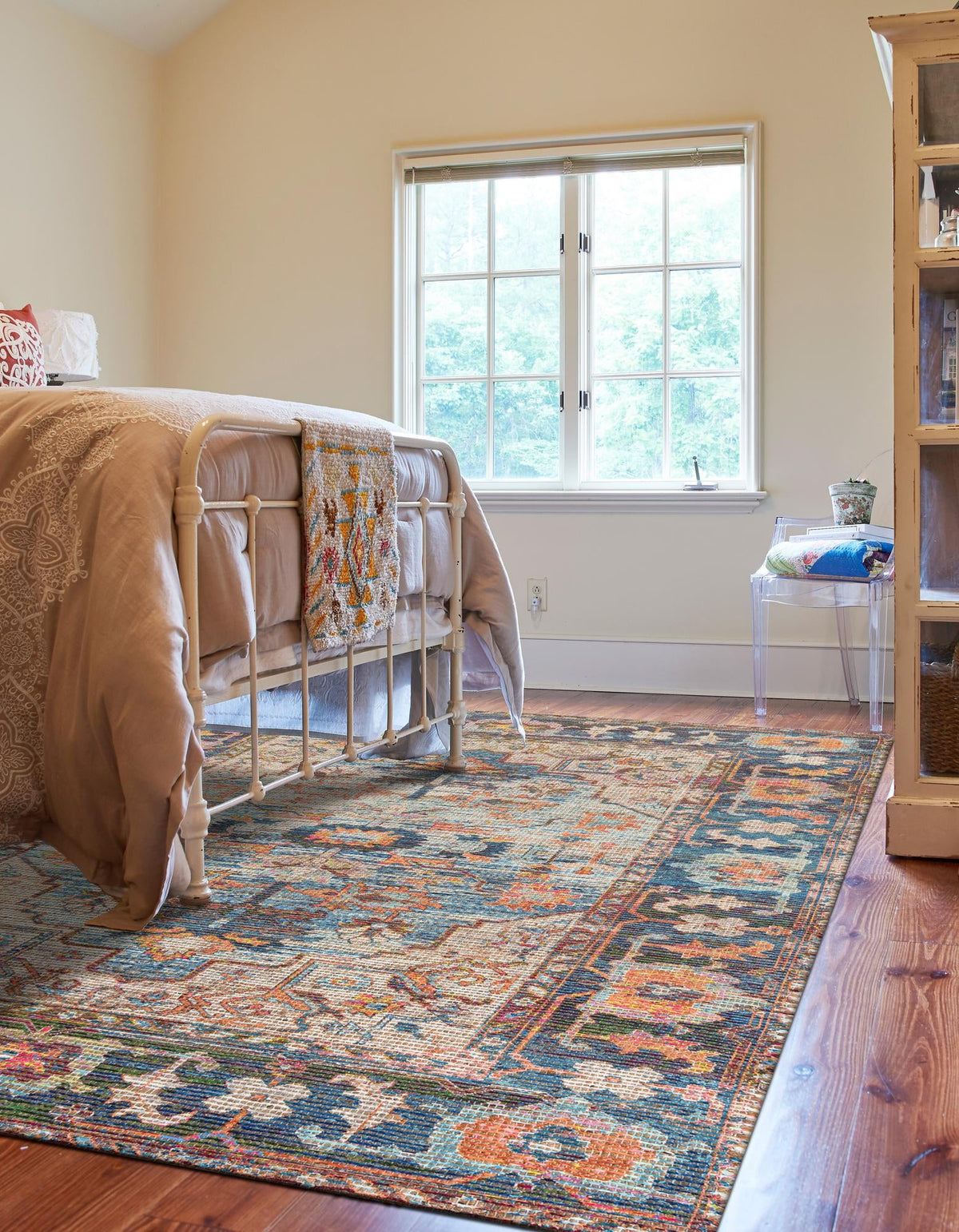 Desert Weave Jute Collection Area Rug -  Atacama Rectangle Multi  lifestyle 3
