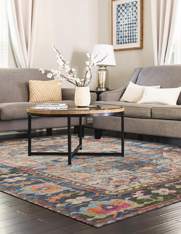 Desert Weave Jute Collection Area Rug -  Atacama Rectangle Multi  lifestyle 7