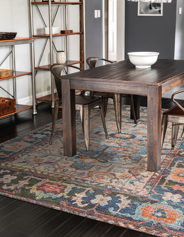 Desert Weave Jute Collection Area Rug -  Atacama Rectangle Multi  lifestyle 8