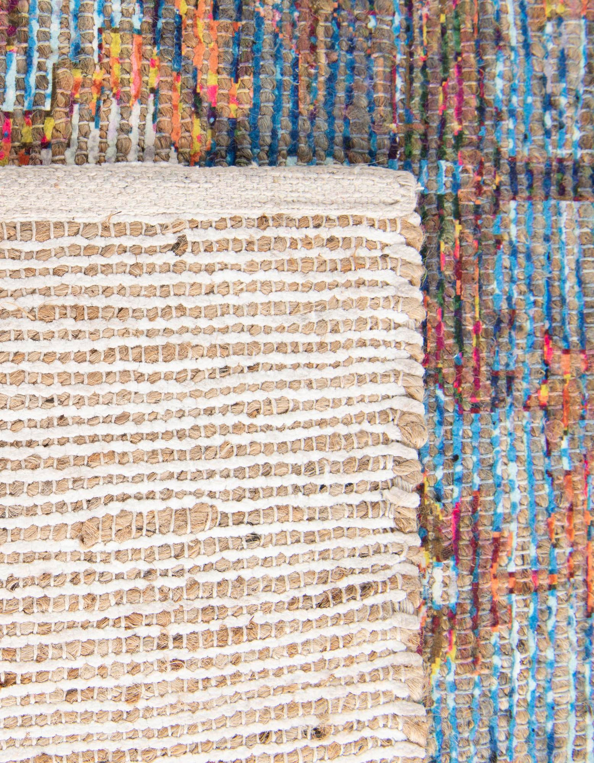 Desert Weave Jute Collection Area Rug -  Atacama Rectangle Multi  lifestyle 16