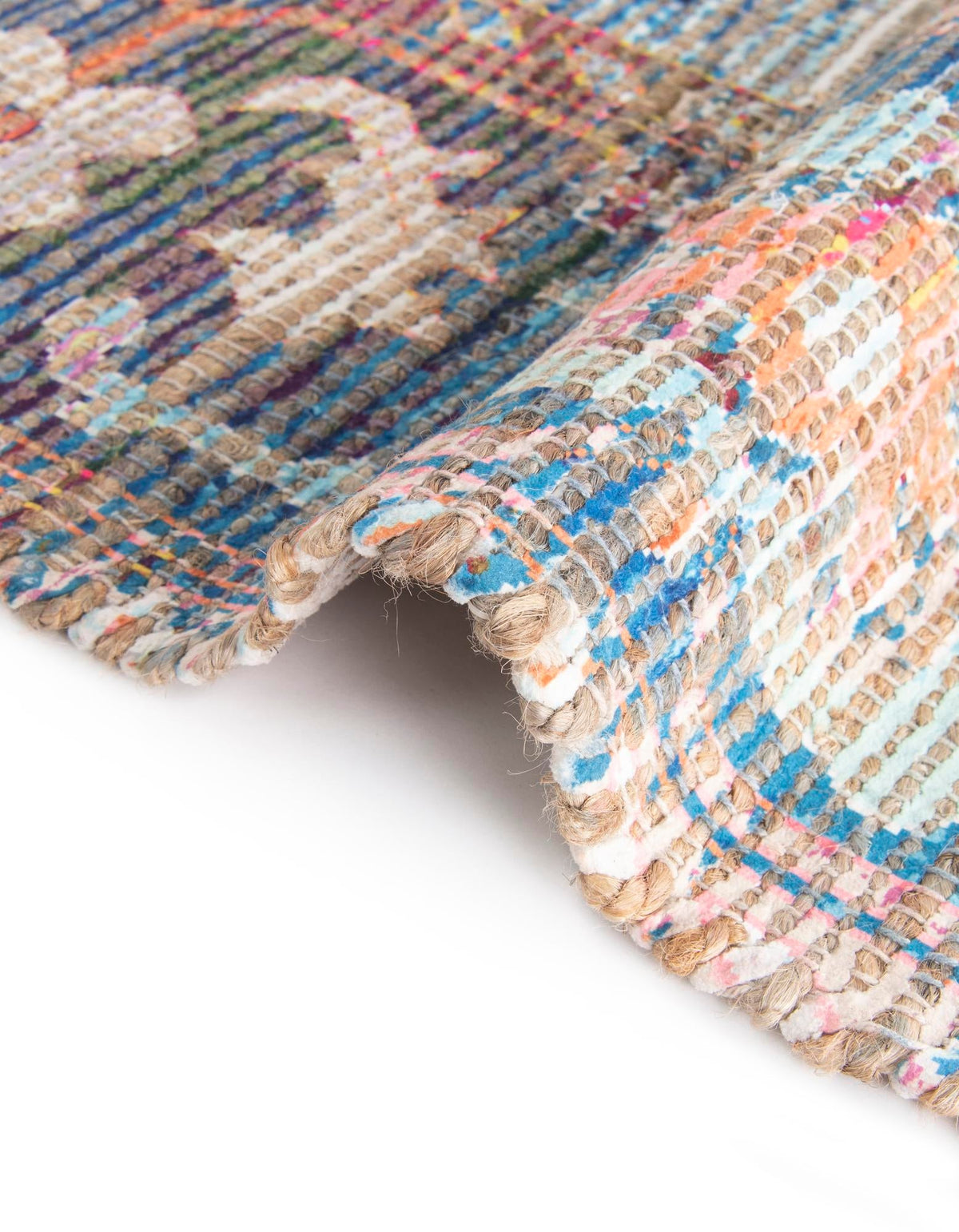 Desert Weave Jute Collection Area Rug -  Atacama Rectangle Multi  lifestyle 17