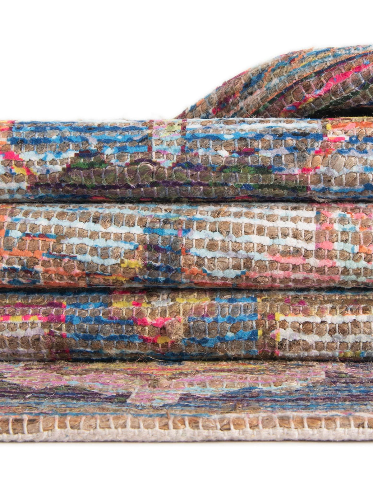 Desert Weave Jute Collection Area Rug -  Atacama Rectangle Multi  lifestyle 21