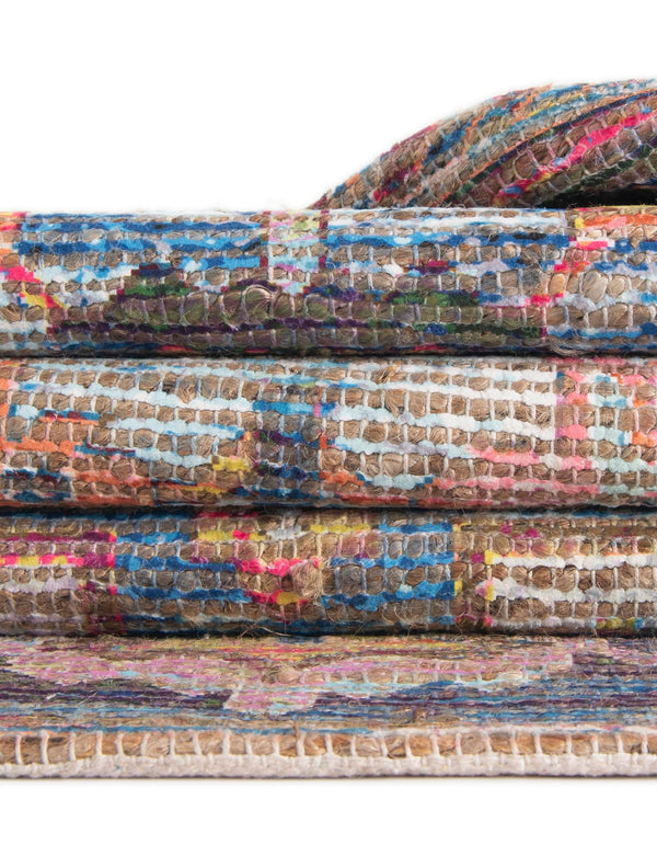 Desert Weave Jute Collection Area Rug -  Atacama Rectangle Multi  lifestyle 21