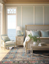 Desert Weave Jute Collection Area Rug -  Atacama Square Multi  lifestyle 43
