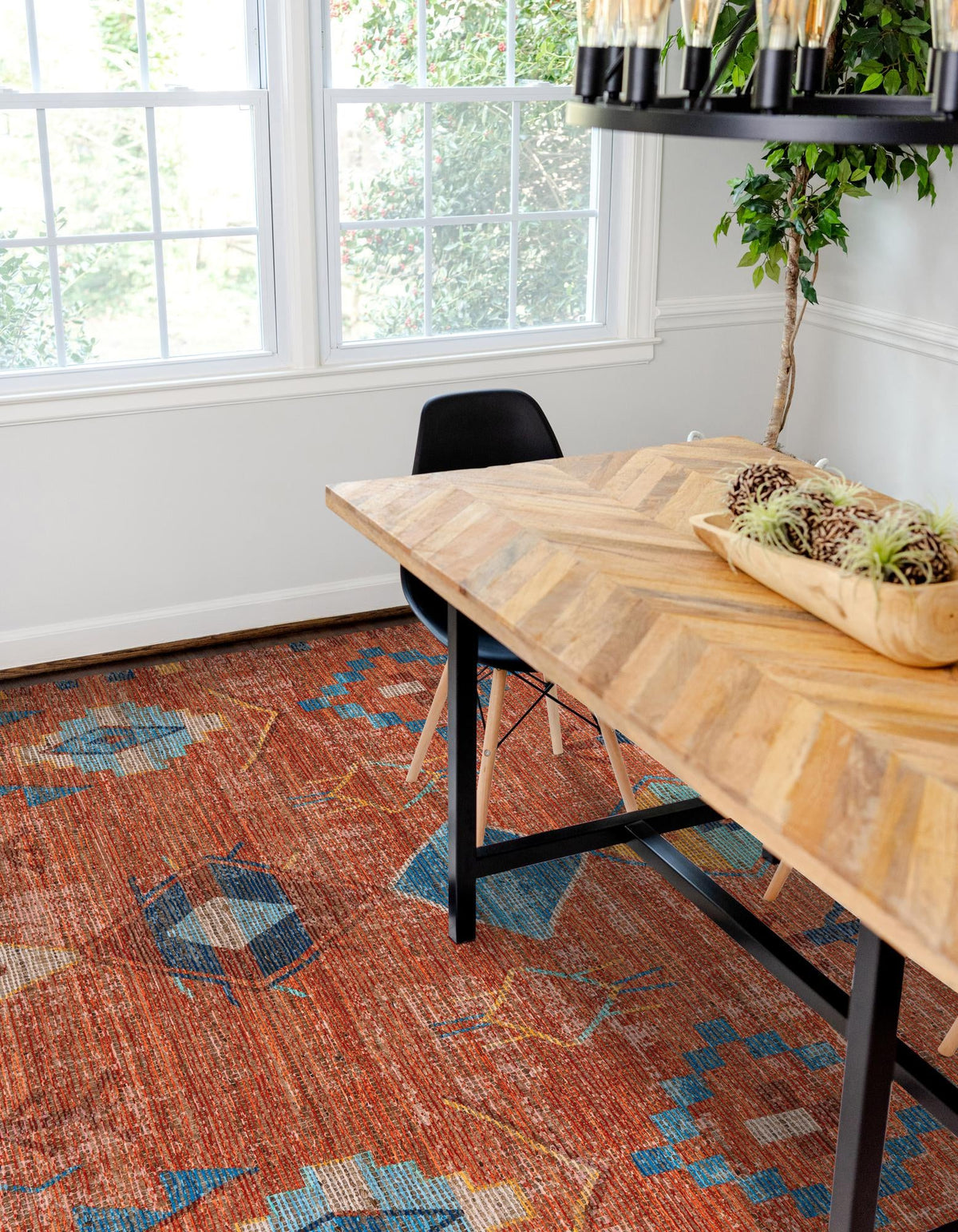 Desert Weave Jute Collection Area Rug -  Namib Rectangle Rust Red  lifestyle 10