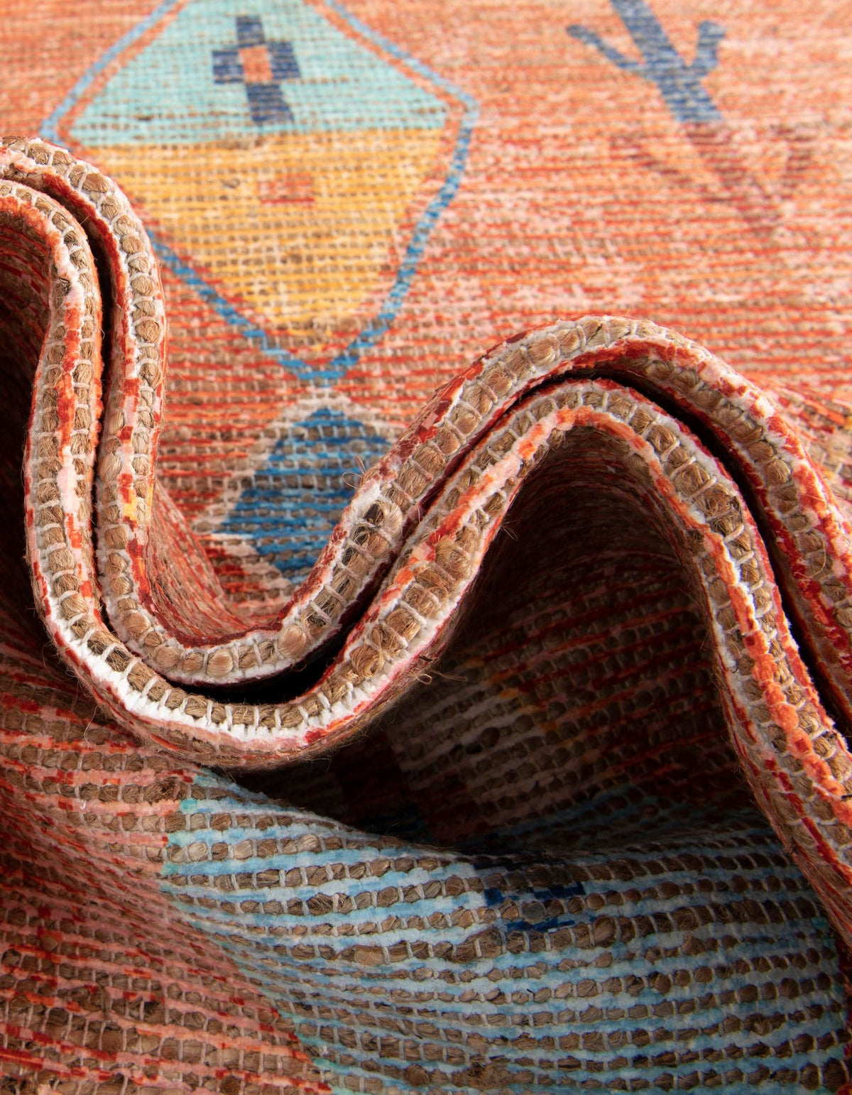 Desert Weave Jute Collection Area Rug -  Namib Rectangle Rust Red  lifestyle 15