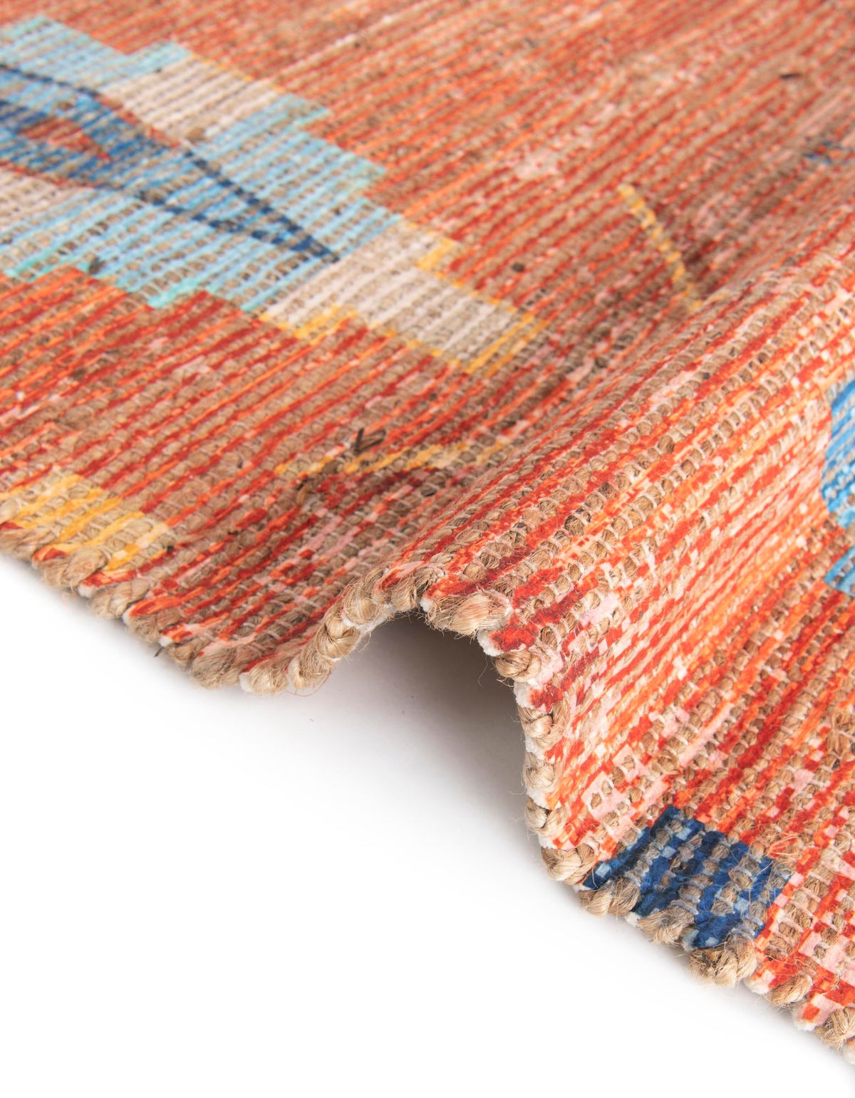 Desert Weave Jute Collection Area Rug -  Namib Rectangle Rust Red  lifestyle 17