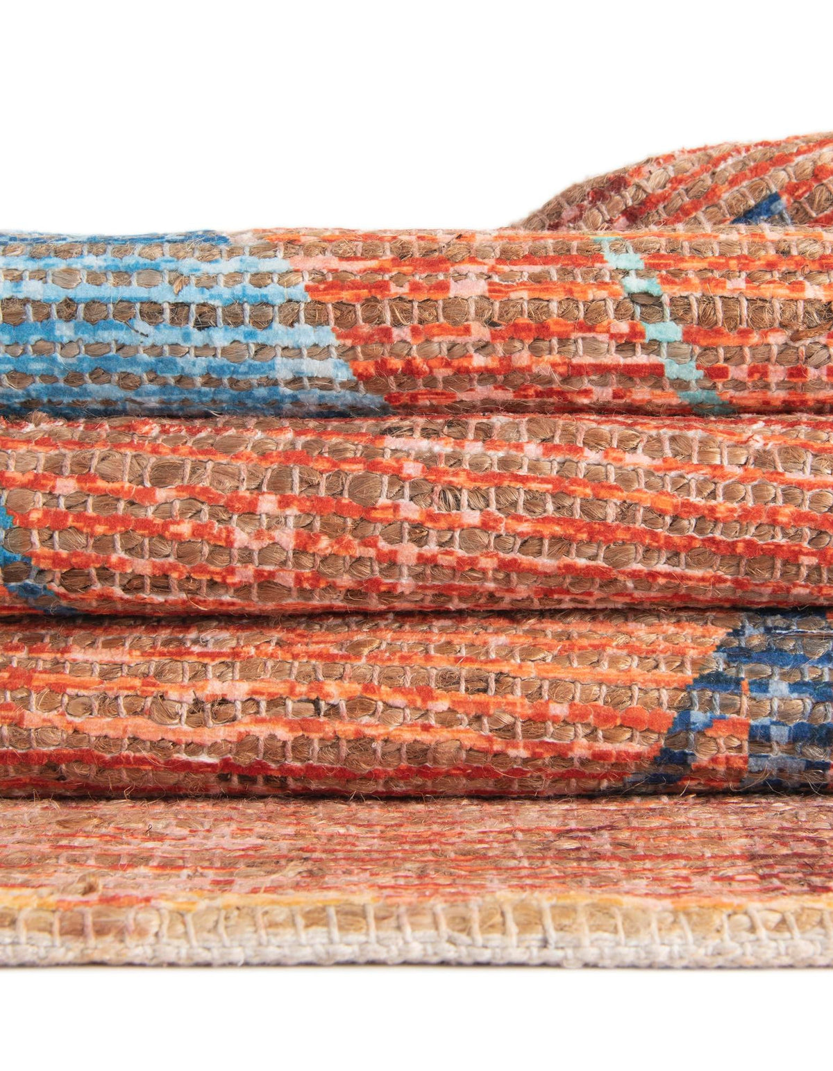 Desert Weave Jute Collection Area Rug -  Namib Rectangle Rust Red  lifestyle 21