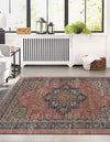 Desert Weave Jute Collection Area Rug -  Negev Rectangle Antique Red  lifestyle 4