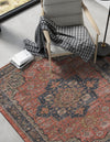 Desert Weave Jute Collection Area Rug -  Negev Rectangle Antique Red  lifestyle 5