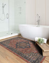 Desert Weave Jute Collection Area Rug -  Negev Rectangle Antique Red  lifestyle 6