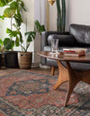 Desert Weave Jute Collection Area Rug -  Negev Rectangle Antique Red  lifestyle 8