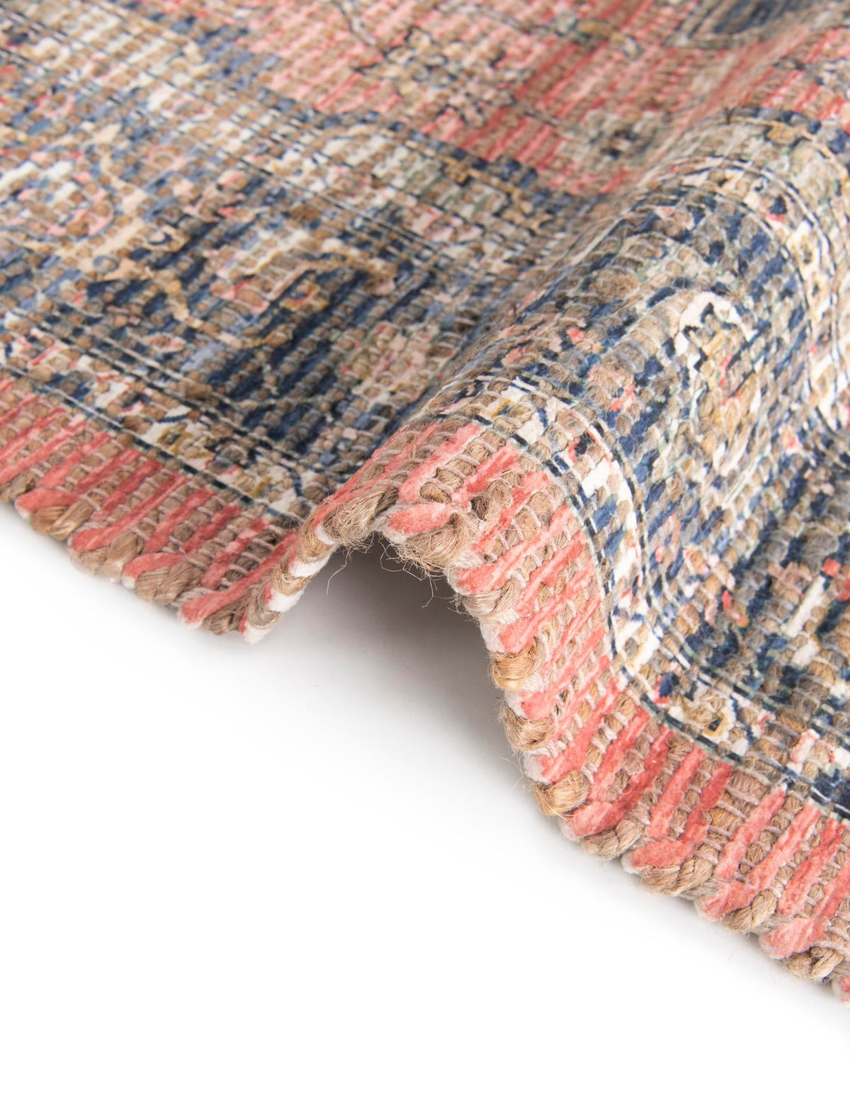 Desert Weave Jute Collection Area Rug -  Negev Rectangle Antique Red  lifestyle 17