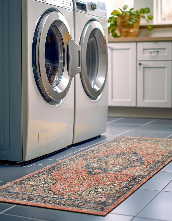 Desert Weave Jute Collection Area Rug -  Negev Runner Antique Red  lifestyle 42
