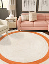 Playful Threads Jute Collection Area Rug - Tanglewood Round White  lifestyle 42