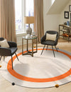 Playful Threads Jute Collection Area Rug - Tanglewood Round White  lifestyle 44