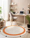 Playful Threads Jute Collection Area Rug - Tanglewood Round White  lifestyle 46
