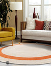 Playful Threads Jute Collection Area Rug - Tanglewood Round White  lifestyle 50