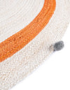 Playful Threads Jute Collection Area Rug - Tanglewood Round White  lifestyle 69