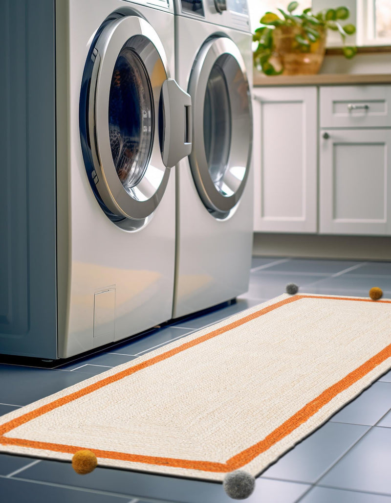 Playful Threads Jute Collection Area Rug - Tanglewood Runner White  lifestyle 41