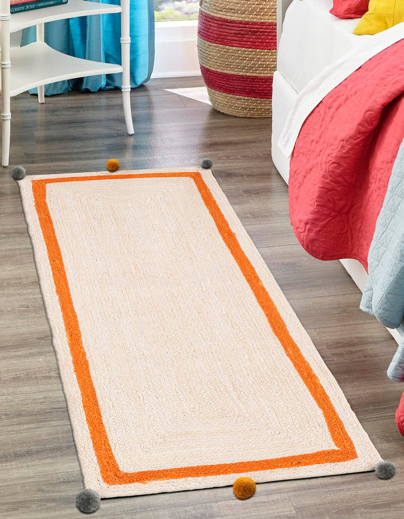 Playful Threads Jute Collection Area Rug - Tanglewood Runner White  lifestyle 43