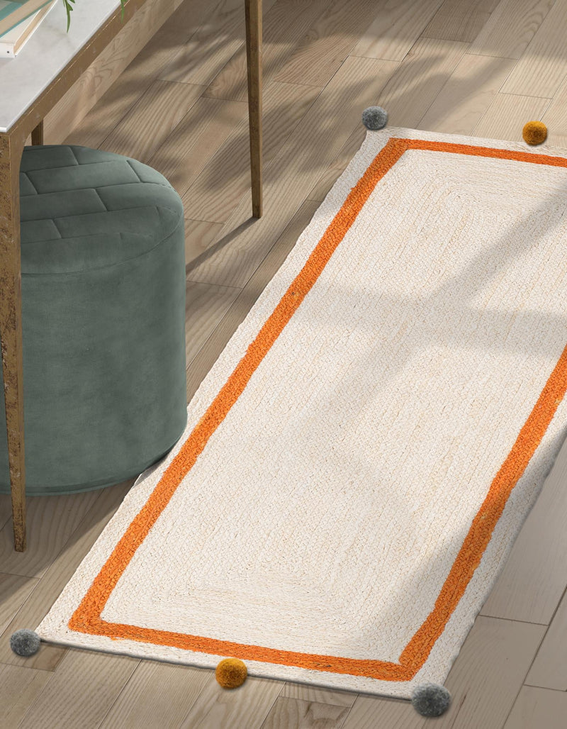 Playful Threads Jute Collection Area Rug - Tanglewood Runner White  lifestyle 47