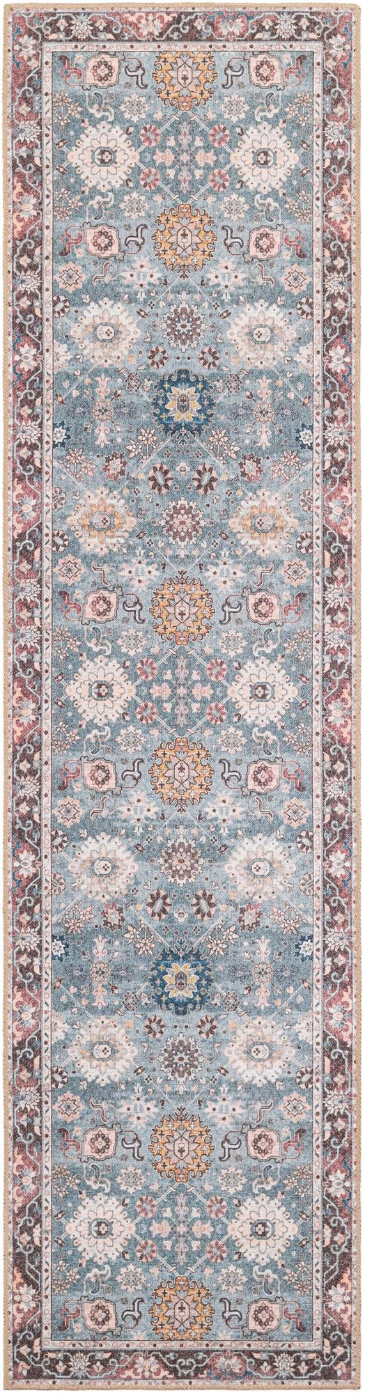 Heritage Elegance Collection Area Rug -  Himeji Runner Green  lifestyle 52