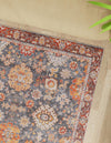 Heritage Elegance Collection Area Rug -  Himeji Rectangle Navy Blue  lifestyle 19