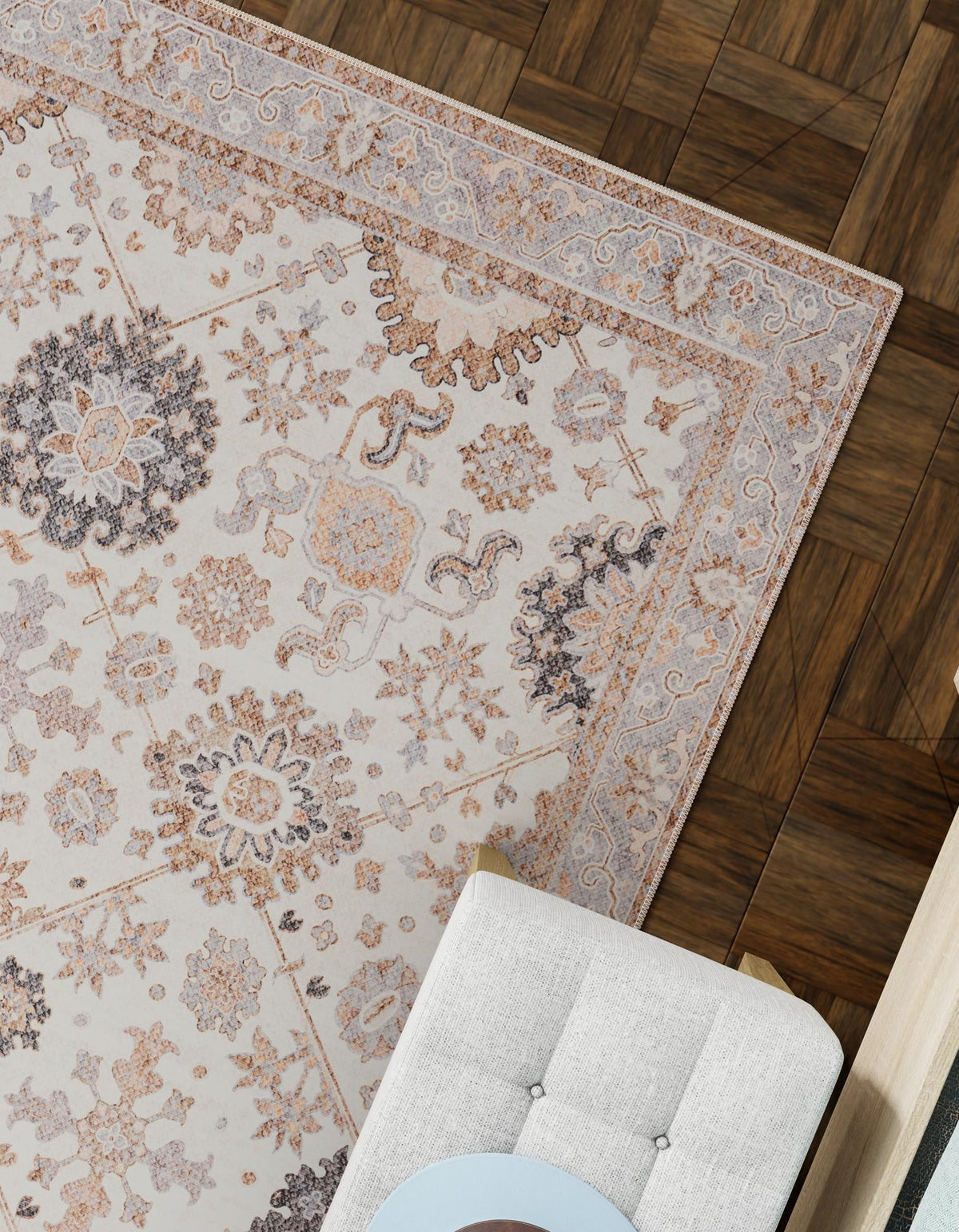 Heritage Elegance Collection Area Rug -  Himeji Rectangle Ivory  lifestyle 18