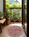 Heritage Elegance Collection Area Rug -  Uffizi Oval Rust Red  lifestyle 52