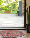 Heritage Elegance Collection Area Rug -  Uffizi Oval Rust Red  lifestyle 71