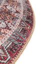 Heritage Elegance Collection Area Rug -  Uffizi Round Rust Red  lifestyle 76