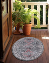 Heritage Elegance Collection Area Rug -  Uffizi Oval Gray  lifestyle 58