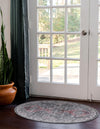 Heritage Elegance Collection Area Rug -  Uffizi Oval Gray  lifestyle 61