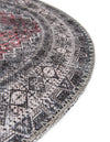 Heritage Elegance Collection Area Rug -  Uffizi Round Gray  lifestyle 77