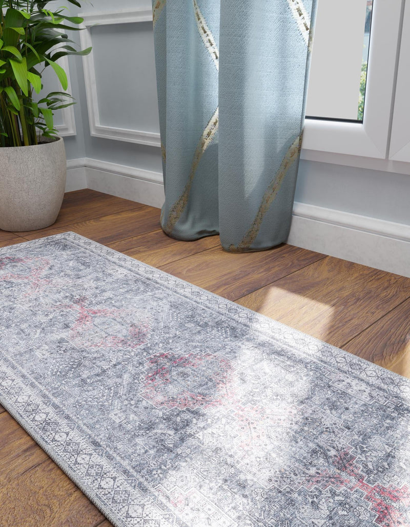 Heritage Elegance Collection Area Rug -  Uffizi Runner Gray  lifestyle 54