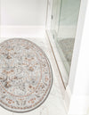 Heritage Elegance Collection Area Rug -  Forbidden Oval Ivory  lifestyle 143