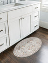 Heritage Elegance Collection Area Rug -  Forbidden Oval Ivory  lifestyle 153