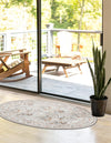 Heritage Elegance Collection Area Rug -  Forbidden Oval Ivory  lifestyle 163