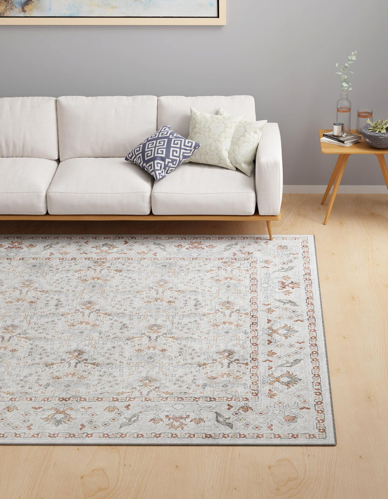 Heritage Elegance Collection Area Rug -  Forbidden Square Ivory  lifestyle 122