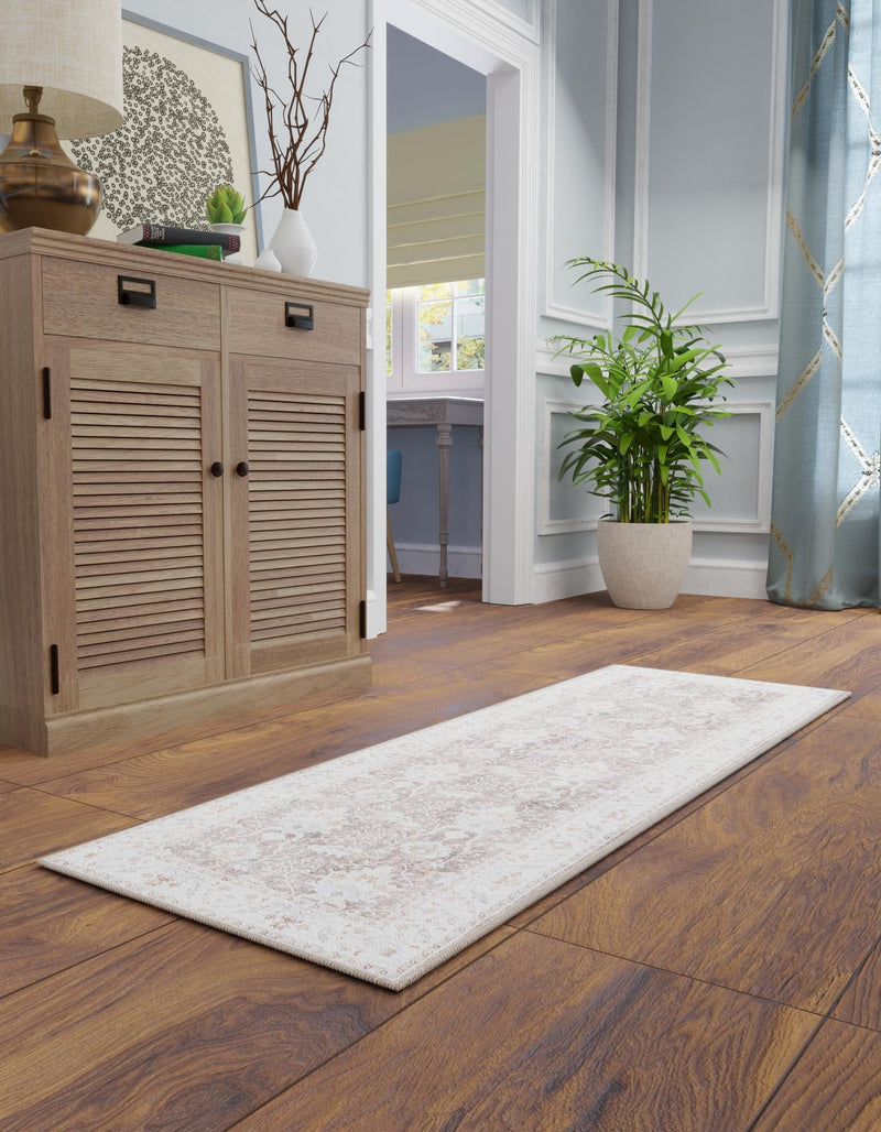Heritage Elegance Collection Area Rug -  Forbidden Runner Almond Brown  lifestyle 69