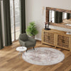 Heritage Elegance Collection Area Rug -  Forbidden Round Almond Brown  lifestyle 206