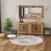 Heritage Elegance Collection Area Rug -  Forbidden Round Almond Brown  lifestyle 221