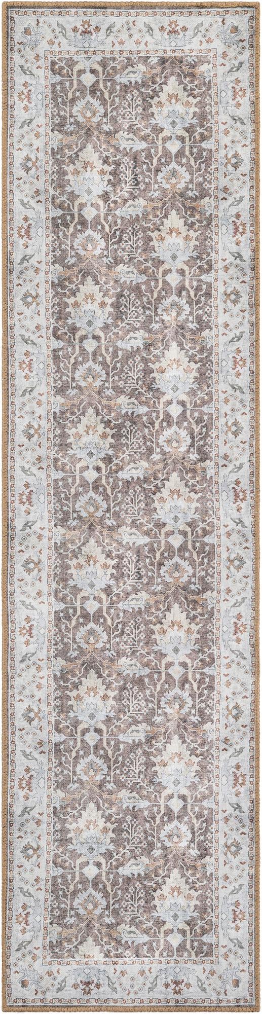 Heritage Elegance Collection Area Rug -  Forbidden Runner Almond Brown  lifestyle 55