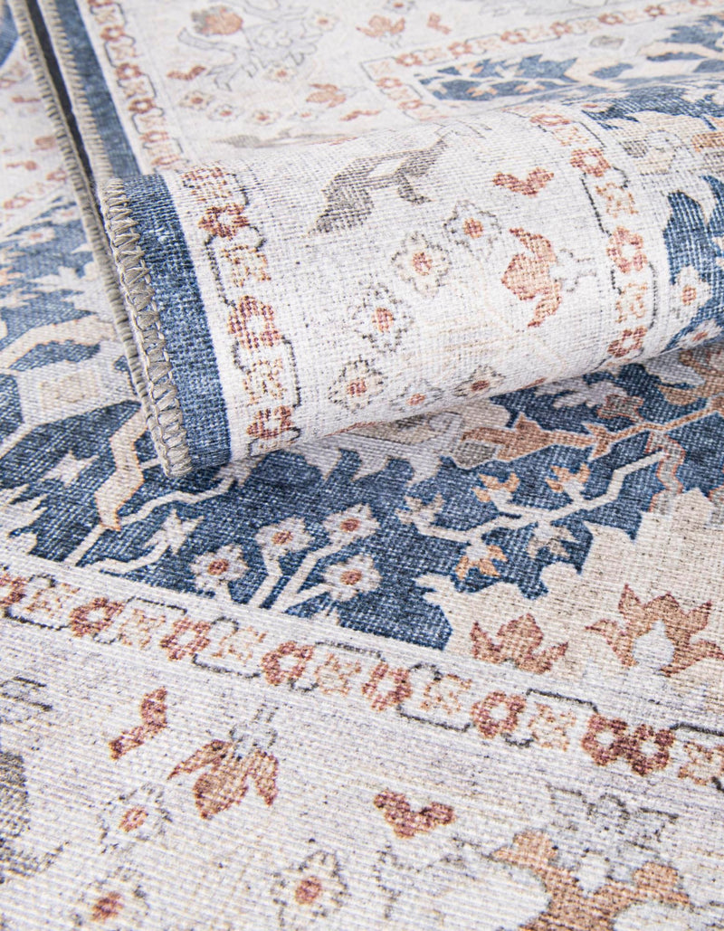 Heritage Elegance Collection Area Rug -  Forbidden Oval Navy Blue  lifestyle 98