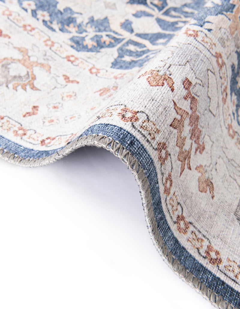 Heritage Elegance Collection Area Rug -  Forbidden Oval Navy Blue  lifestyle 126