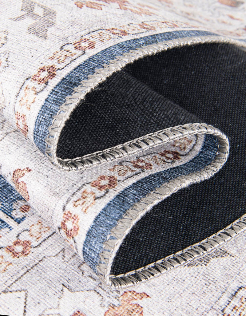 Heritage Elegance Collection Area Rug -  Forbidden Oval Navy Blue  lifestyle 147