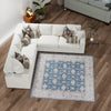 Heritage Elegance Collection Area Rug -  Forbidden Square Navy Blue  lifestyle 208